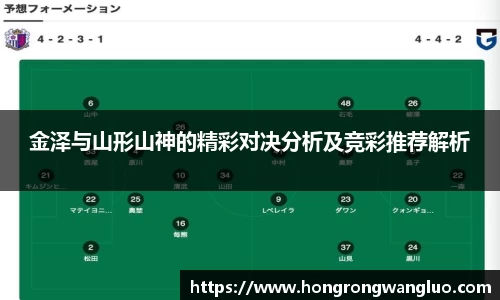 金泽与山形山神的精彩对决分析及竞彩推荐解析